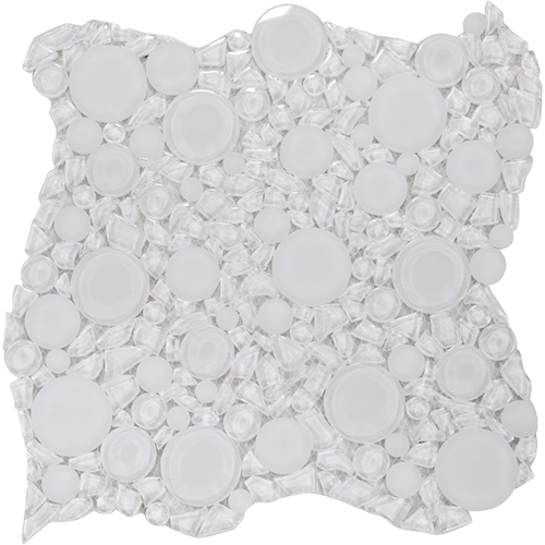 Lady Bianco 10.75 x 10.75 Mosaic Tile