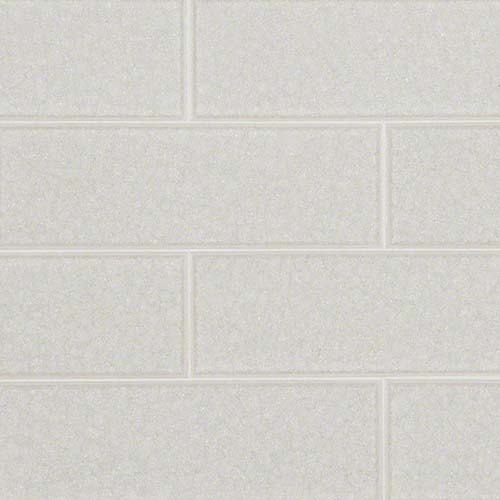 Crackled Glass tile in Frosted Icicle Glass