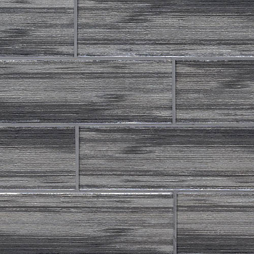 Glass tile in Glacier Black Glass