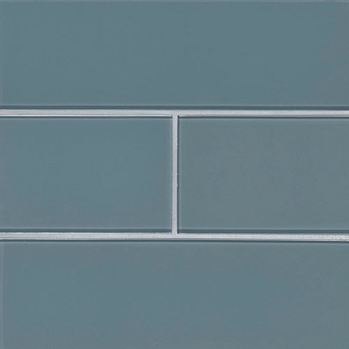 Glass tile in Harbor Gray 4x12