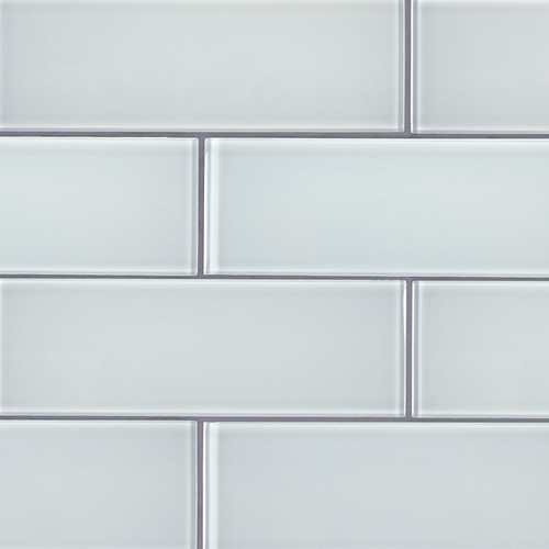 Glass tile in Ice Glass 3x9
