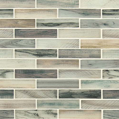 Glass Mosaic sheet tile in Lazio Brick