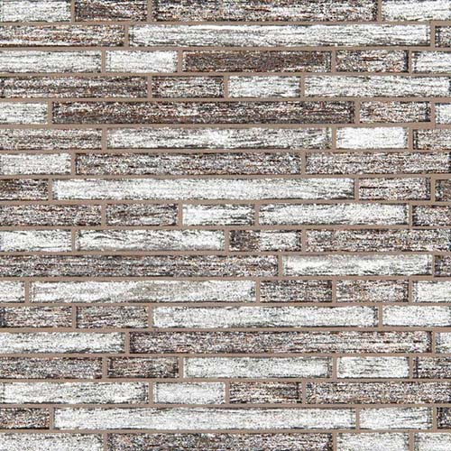 Glass Mosaic sheet tile in Luxe Interlocking
