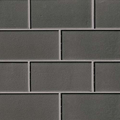 Glass Mosaic sheet tile in Metallic Gray 3x6