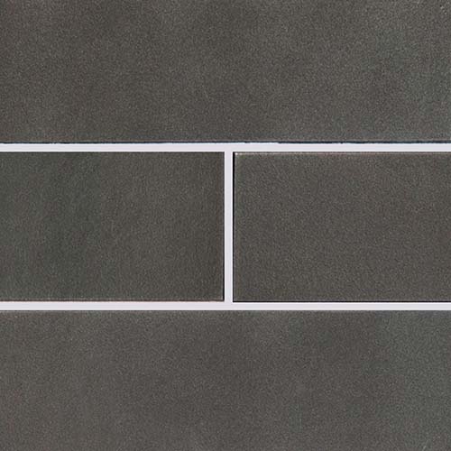 Glass Mosaic sheet tile in Metallic Gray 4x12
