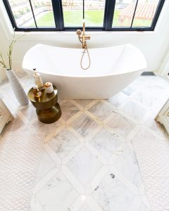 custom marble pattern flooring