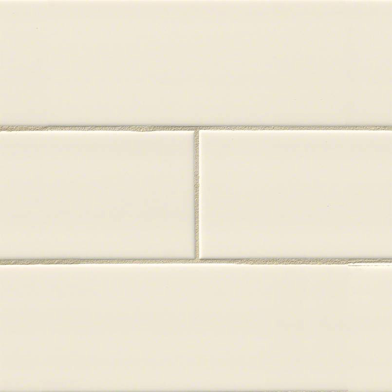 Ceramic tile in Almond Glossy 4x16