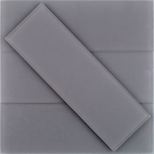 Crystal Cement 4x12 Frosted Glass Tile