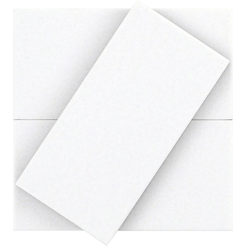 Crystal Tech White 3x6 Slim Glass Tile