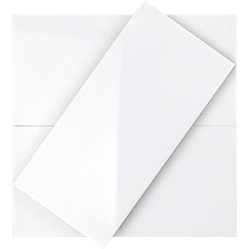 Crystal Tech White 6x12 Slim Glass Tile