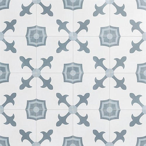 Dhar White Herald 9x9 Porcelain Tile