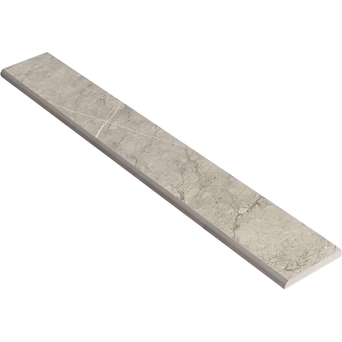 Everyday Marble Pietra Light Gray 3x24 Satin Bullnose Porcelain Trim