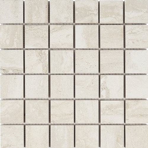 Everyday Travertine Cream 2x2 Mosaic Porcelain Tile