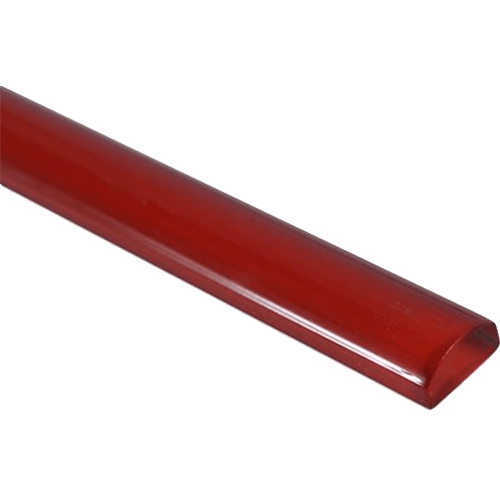 Glass Pencil Fire Red Polished 3/4x12 Glass Trim