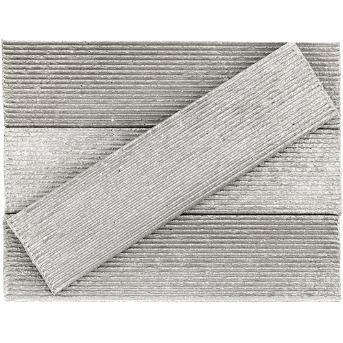 Kayoki Plica Dark Gray 2x9 Clay Brick Tile