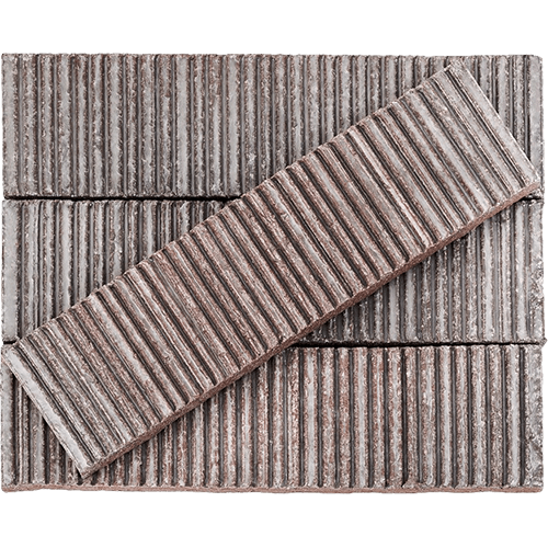 Kayoki Upland Dark Gray 2x9 Clay Brick Tile