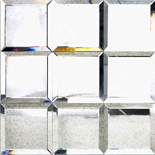 Mirror Antique 4x4 Beveled Glass Tile