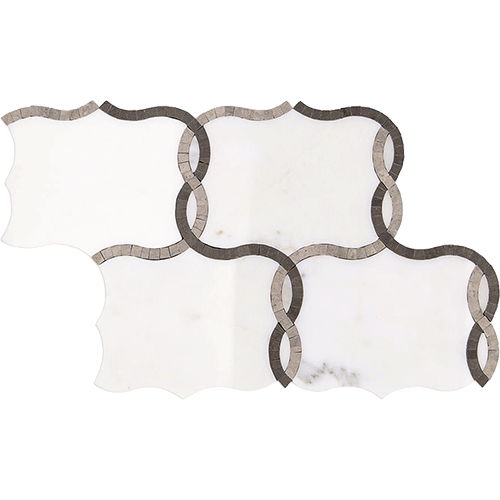 MJ Thule-Calacatta+ Light&Dark Tunisia Grey Polished Marble Tile
