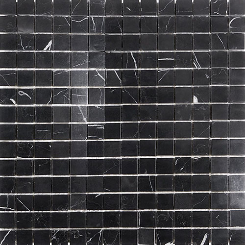 Nero Marquina 3/4 X 3/4 Polished Marble Tile