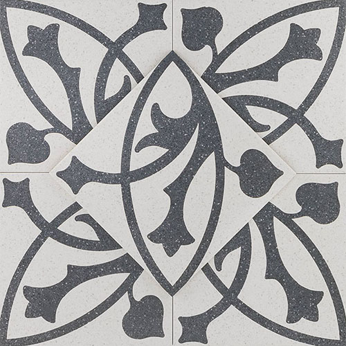 Novel Erte Blanco 9x9 Porcelain Tile