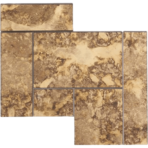 Old World Antique Mirror Tuscan Oro Glass Tile