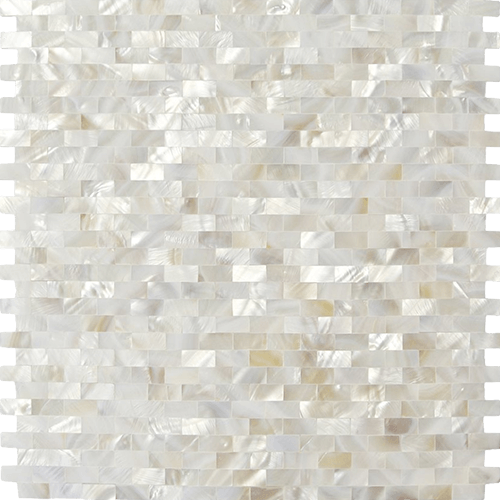Pearl Seamless Bricks White Shell Tile