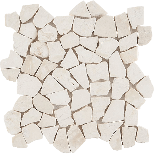 Pebblestone Lovina White Tumbled Stone Tile