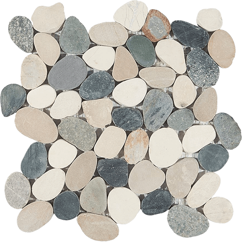 Pebblestone Raja Ampat Sliced Round Stone Tile