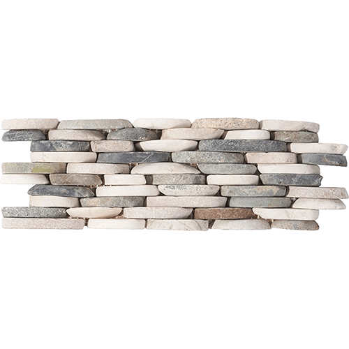 Pebblestone Raja Ampat Stacked Sliced Stone Tile