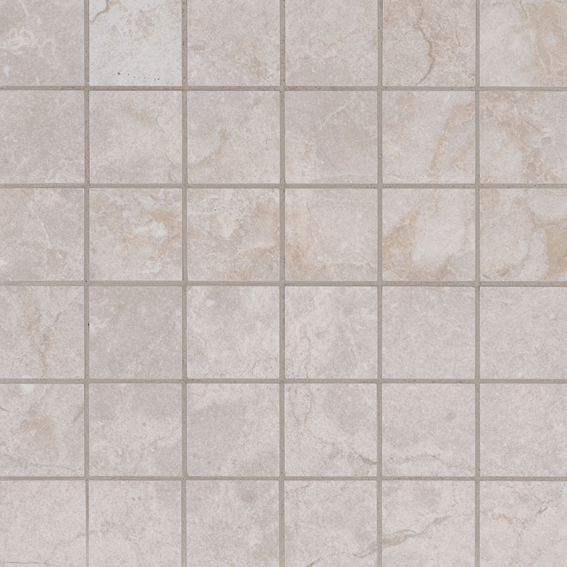 Ceramic Mosaic sheet tile in Ansello Ivory 2x2 Mosaic