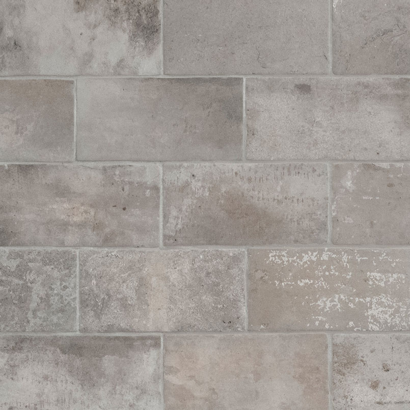 Porcelain tile in Brickstone Taupe Brick 5x10