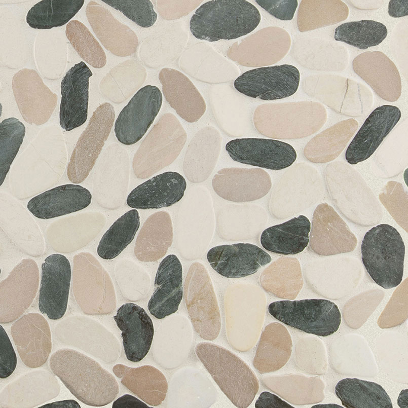 Marble Mosaic sheet tile in Metropolitan Pebble