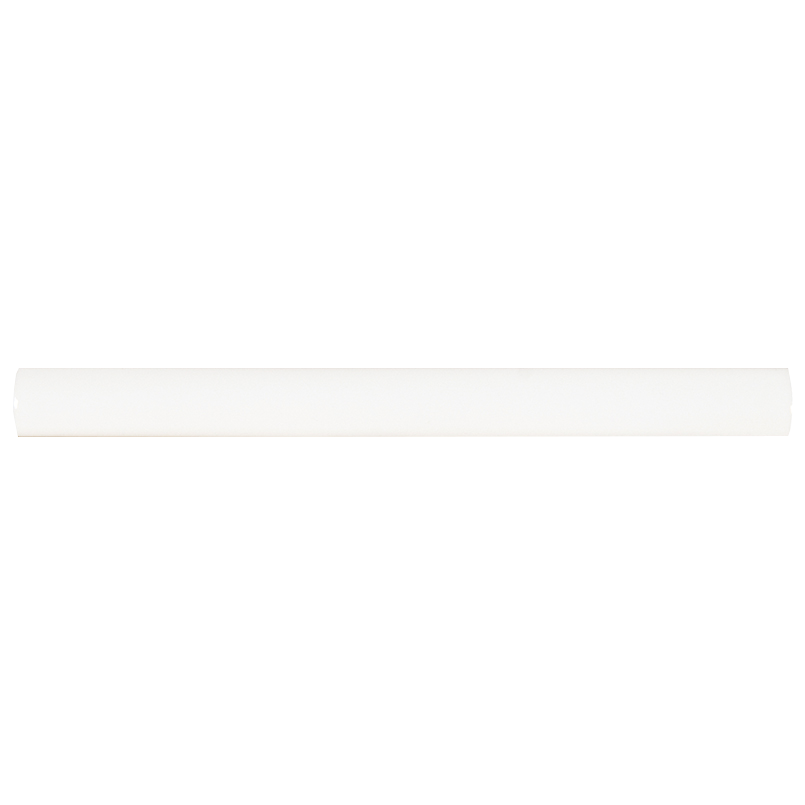Ceramic tile trim in Whisper White Quarter Round Molding