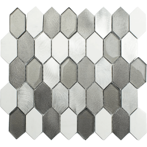 Vertex Cold Mist Metal Stone Glass Tile