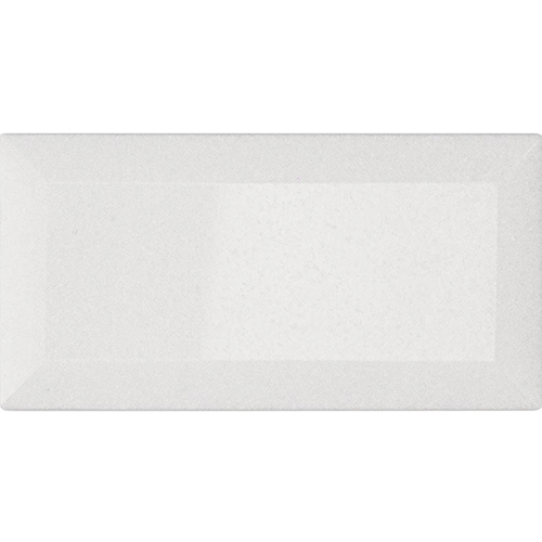 White Thassos Beveled Edge 3x6 Polished Marble Tile
