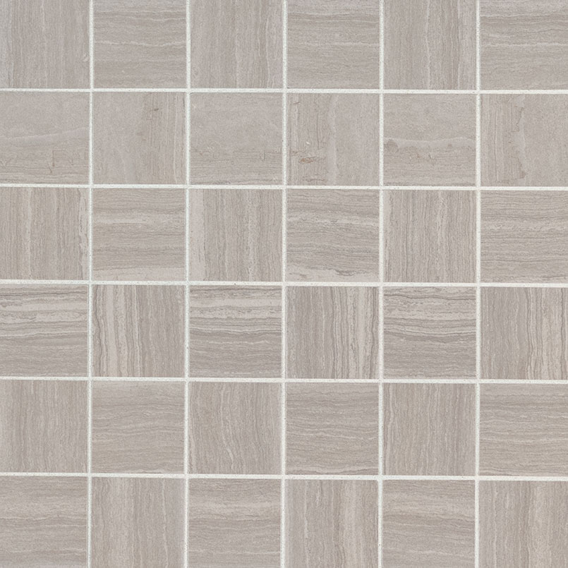 Ceramic Mosaic sheet tile in Charisma White 2x2 Mosaic