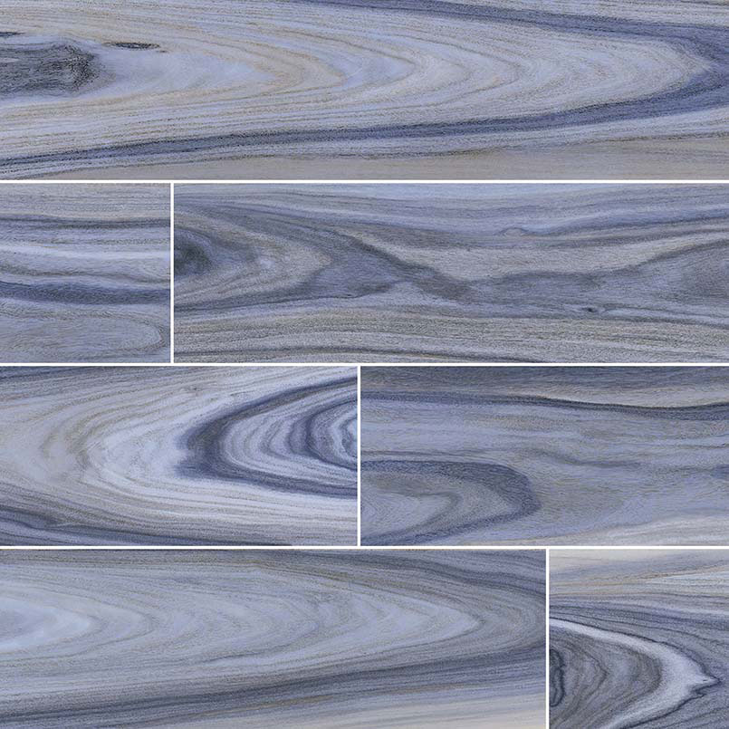 Porcelain tile in Dellano Exotic Blue 8x48