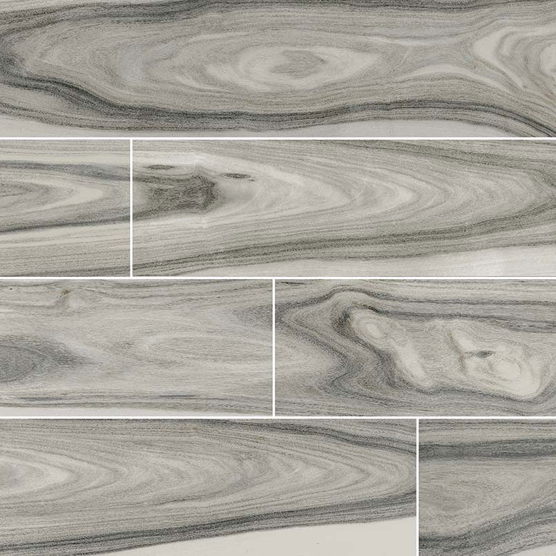 Porcelain tile in Dellano Moss Gray 8x48