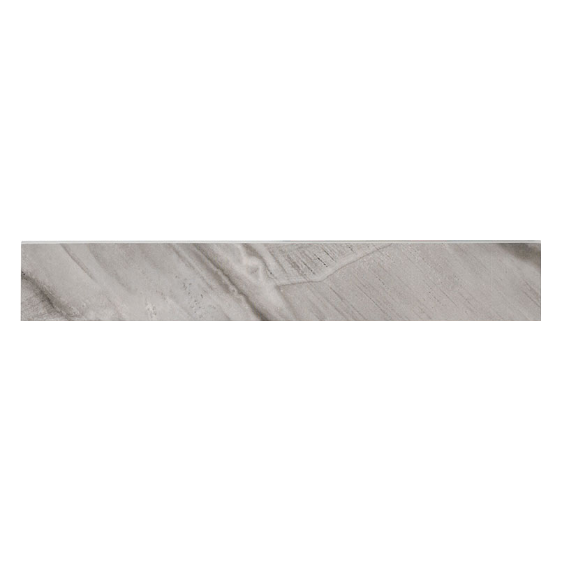 Porcelain tile trim in Eden Bardiglio 4x24 Matte Bull Nose