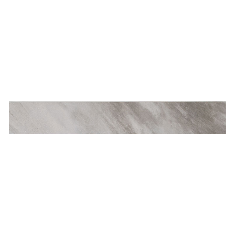 Polished tile trim in Eden Bardiglio 4x24 Polished Bull Nose
