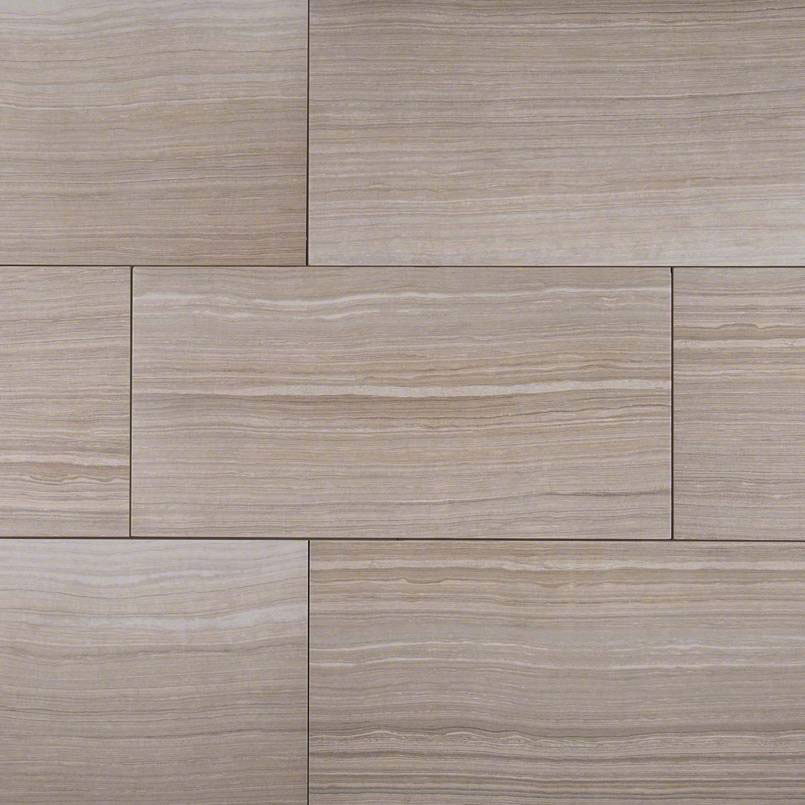 Porcelain tile in Eramosa Silver 12x24