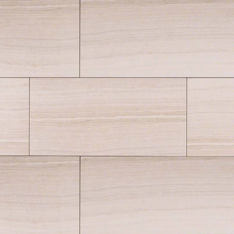 Porcelain tile in Eramosa White 12x24