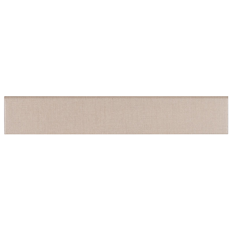 Porcelain tile trim in Loft Glacier 3x18 Bull Nose