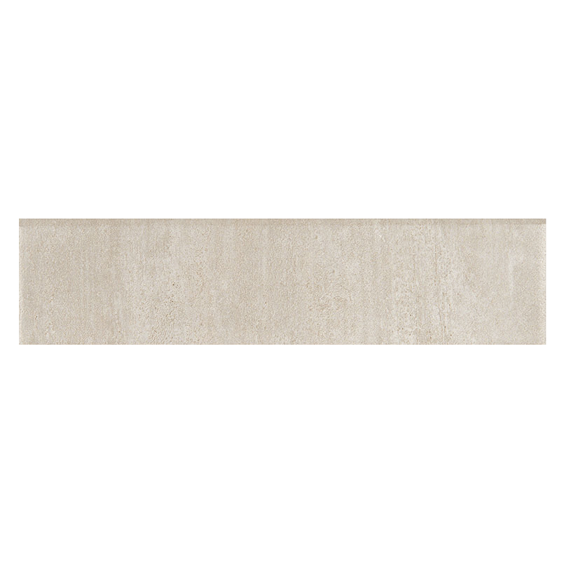 Porcelain tile trim in Metropolis Cloud 3x24 Bull Nose