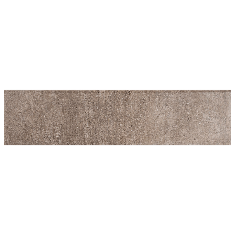 Porcelain tile trim in Metropolis Taupe 3x24 Bull Nose