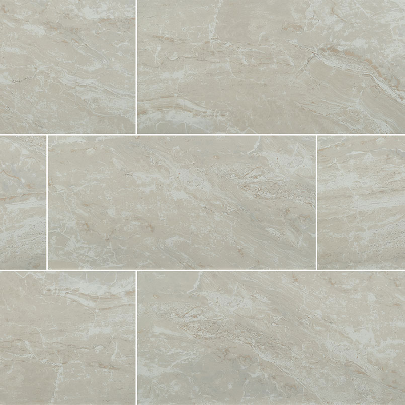 Porcelain tile in Onyx Ivory 12x24 Polished