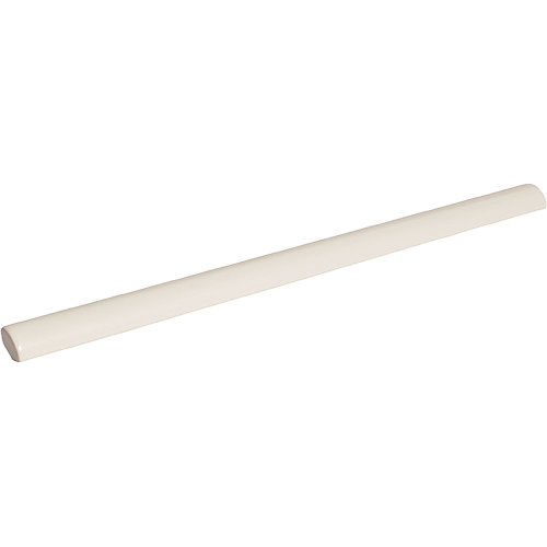 Paloma Matte Pencil Bullnose 1/2 x 12 Alabaster Ceramic Trim