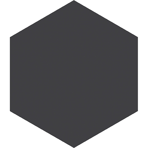 Paros Hex 14 x 16 Black Porcelain Tile