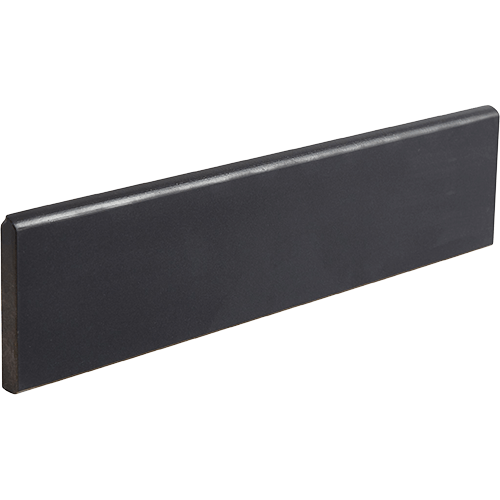 Paros Surface Bullnose 3 x 12 Black Porcelain Trim