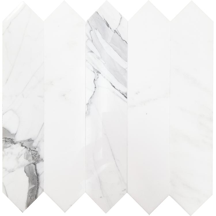 3 x 15 Calacatta Gold Marble Polished Picket
